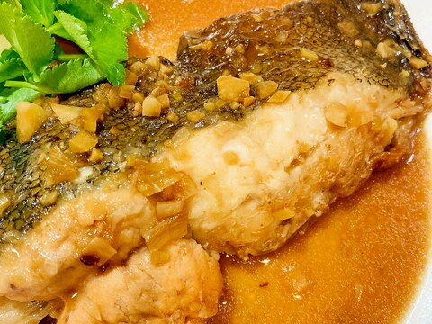 ♦️白身魚のガーリックぽん酢煮